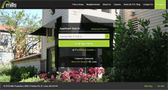 Desktop Screenshot of millsapartments.com