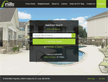 Tablet Screenshot of millsapartments.com